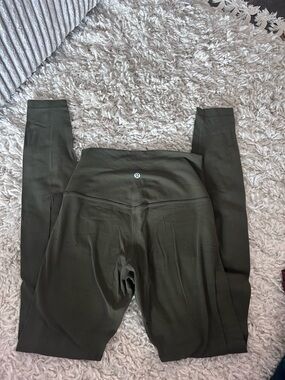 lululemon athletica Olive Green High-Rise Leggings